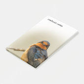 Handelsstadia met verbluffende Barn Swallow Songbi Post-it® Notes (Schuin)