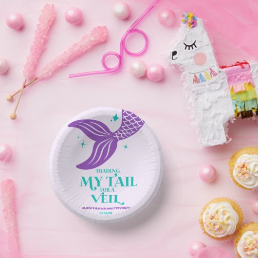 Handelstaart voor sluier zeemeermin vrijgezellenfe papieren kommen (Feest)