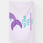 Handelstaart voor sluier zeemeermin vrijgezellenfe spandoek (Verticaal)