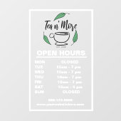 Handelsvenster Logo-handtekeningen toevoegen Decal (Vel)