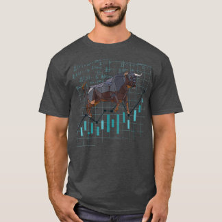 Handelsverkeer op de beurs van cryptovaluta's t-shirt