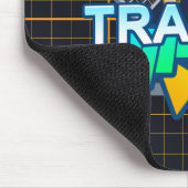 Handelsverkeer oranje raster Mousepad Muismat (Hoek)