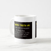 Handelswaarheden en advies over verliezen koffiemok (Voorkant links)