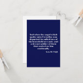 Handelt 10:7 KJV BijbelscriptWenskaart Kaart (Voorkant / Achterkant in situ)