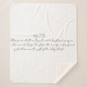 Handelt 2:38 Blanket Jesus Name Pentecostal Sherpa Deken (Voorkant)