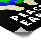 Handen aan voor vrede op aarde poster (Hoek)