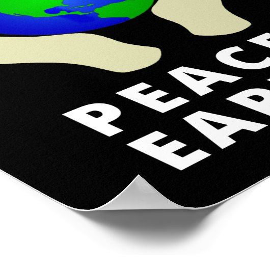 Handen aan voor vrede op aarde poster (Hoek)