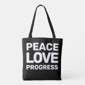 Handen af beweging protesteren tegen Vrede Liefde Tote Bag (Achterkant)