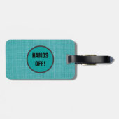 Handen af! Grappige Bagagelabels (Achterkant horizontaal)
