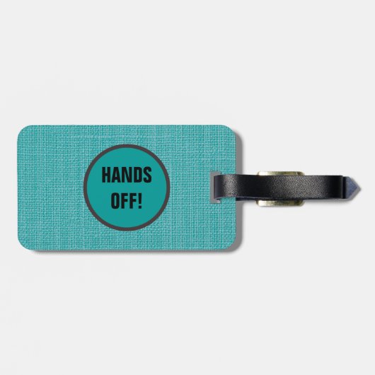 Handen af! Grappige Bagagelabels (Achterkant horizontaal)