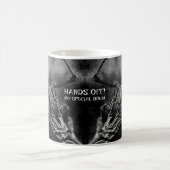 Handen af! Mijn speciale brouwsel. skelet Koffiemok (Center)