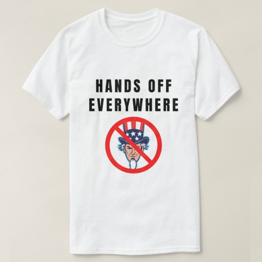 Handen af overal t-shirt (Design voorkant)
