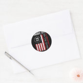 Handen af Protest 86 47 8647 Protest Save Democrac Ronde Sticker (Envelop)