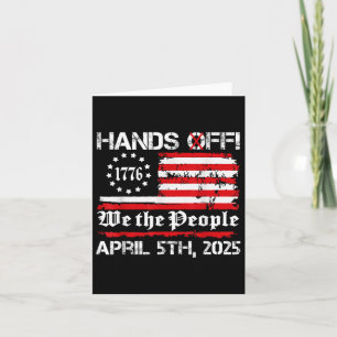 Handen af Protest Zaterdag 5 April Amerikaanse Vla Kaart