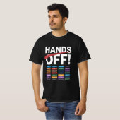 Handen af van anti-Trump-antitrafiekontwerp T-shirt (Voorkant volledig)