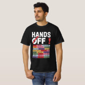 Handen af van anti-Trump-antitrafiekontwerp T-shirt (Voorkant volledig)