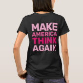 Handen af van beweging maken Amerikaanse denken op T-shirt (Achterkant)