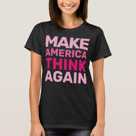 Handen af van beweging maken Amerikaanse denken op T-shirt (Voorkant)