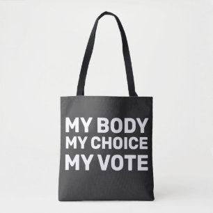 Handen af van beweging Mijn lichaam Mijn keuze Mij Tote Bag