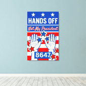 Handen af van de demonstrant canvas afdruk (Insitu (Houten vloer))