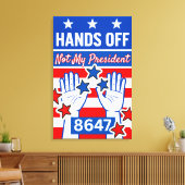 Handen af van de demonstrant canvas afdruk (Insitu (Woonkamer))