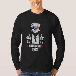 Handen af van deze grappige republikein t-shirt