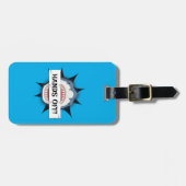 Handen af van mijn bagage Grappige haai aanval Bagagelabel (Voorkant horizontaal)