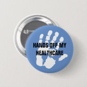 Handen af van mijn Healthcare Design Button (Voorkant /achterkant)