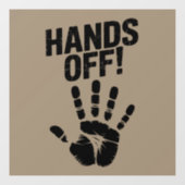 Handen af van mijn land Mijn lichaam Medicare Poli Raamsticker (Vel)