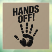 Handen af van mijn land Mijn lichaam Medicare Poli Raamsticker (Vel 3)