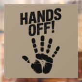 Handen af van mijn land Mijn lichaam Medicare Poli Raamsticker (Vel 2)