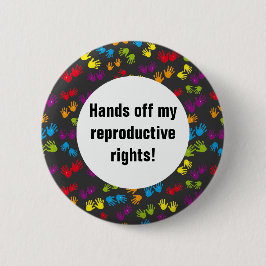 Handen af van mijn rechten ontwerp Button
