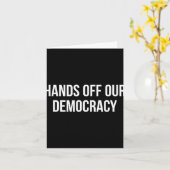 Handen af van onze democratie - kaart (Gele Bloem)