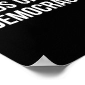 Handen af van onze democratie - poster (Hoek)