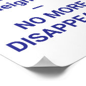 Handen af van onze vrienden en buren! — NIET MEER Poster (Hoek)