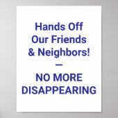 Handen af van onze vrienden en buren! — NIET MEER Poster (Voorkant)