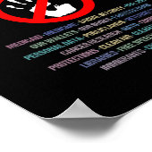 Handen af van protest 2025 poster (Hoek)