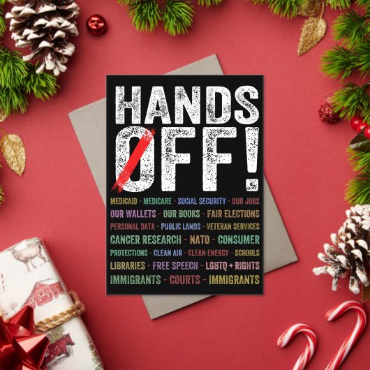 Handen af van protest acryl uitnodigingen (Insity (Feestdagen))