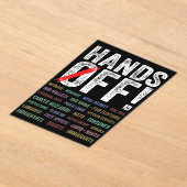 Handen af van protest acryl uitnodigingen (Laagn)