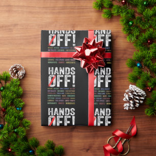 Handen af van protest cadeaupapier
