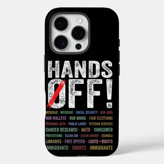 Handen af van protest Case-Mate iPhone case (Achterkant)