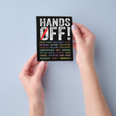 Handen af van protest flyer (Hand)