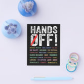 Handen af van protest flyer (Enkel)