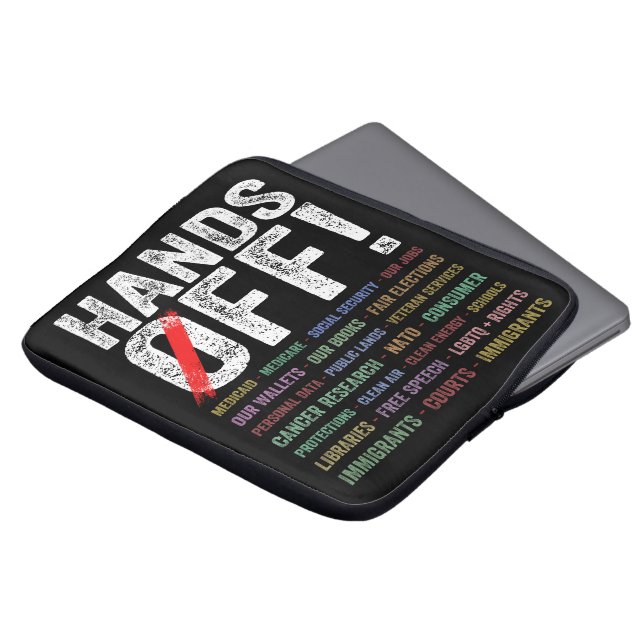 Handen af van protest laptop sleeve (Voorkant top)