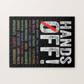 Handen af van protest legpuzzel (Horizontaal)