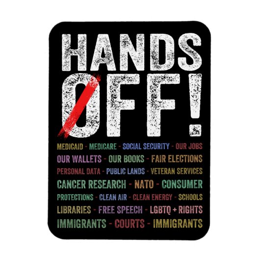 Handen af van protest magneet (Verticaal)