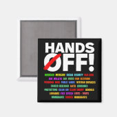 Handen af van protest magneet (Voorkant / Achterkant)