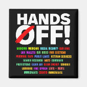 Handen af van protest magneet (Voorkant)