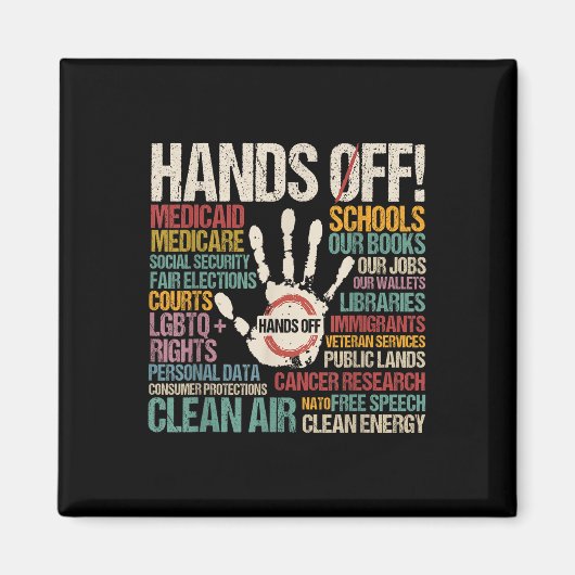 Handen af van protest magneet (Voorkant)