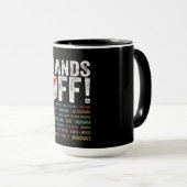 Handen af van protest mok (Voorkant rechts)